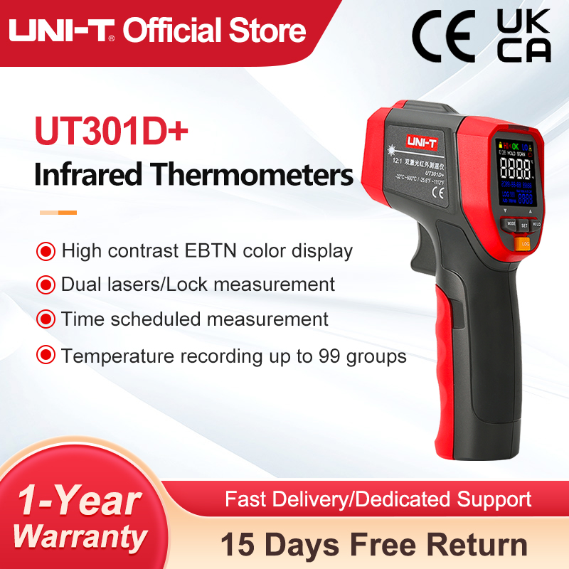 Industrial Laser Thermometer Gun - UNI-T digitales Infrarot-Thermometer ut303d industrielle berührungs