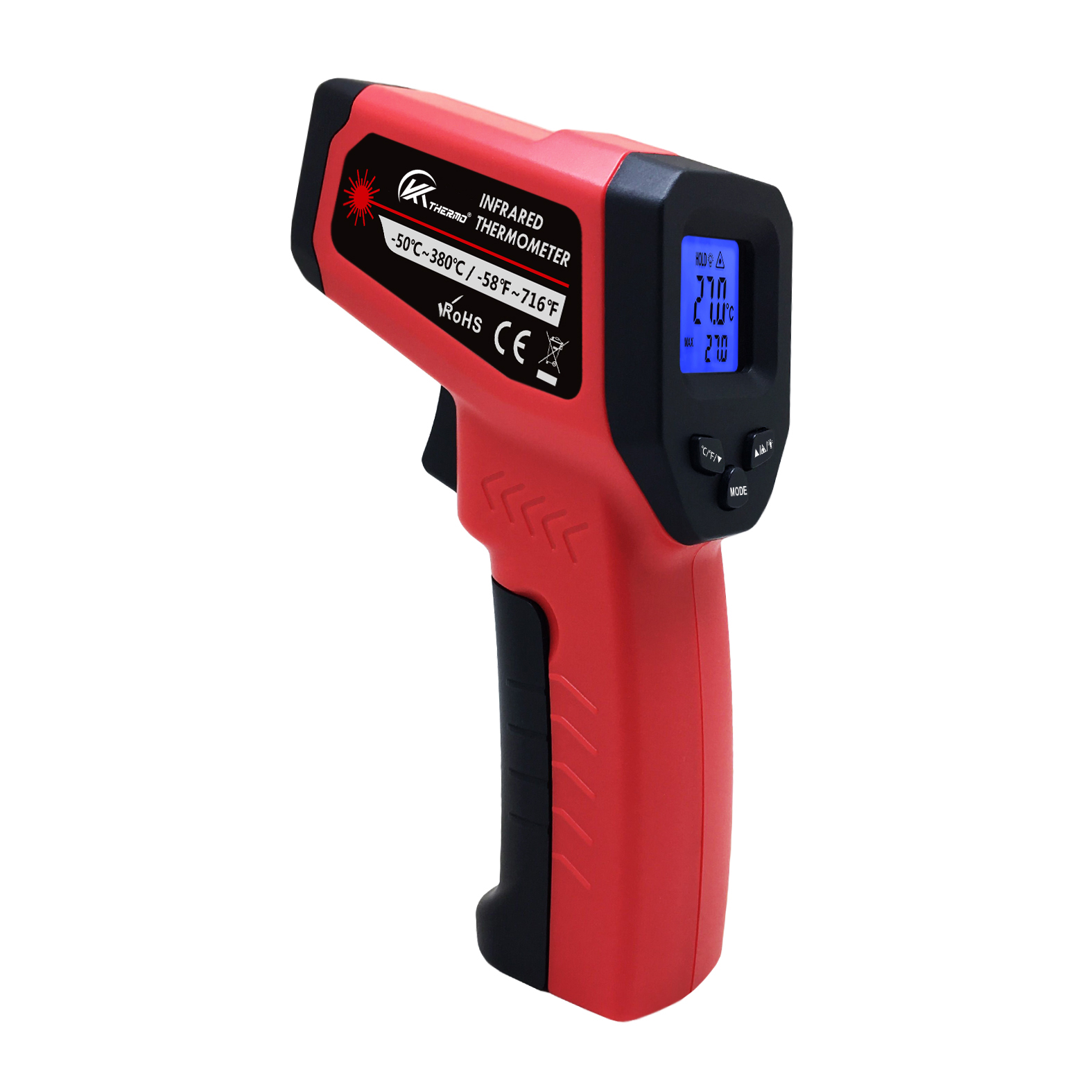 Industrial Laser Thermometer Gun - LCD industrielles elektronisches Thermometer berührungs los-50