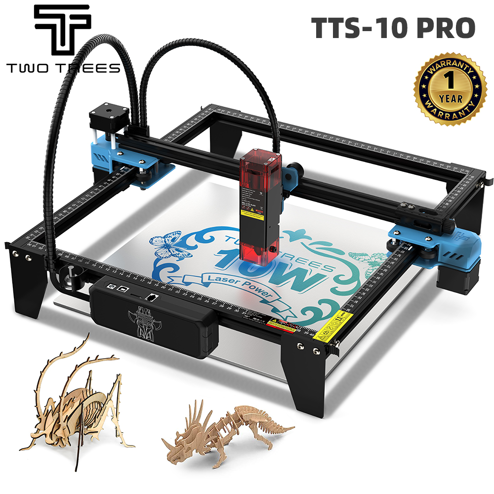 Industrial Laser Printing Machine - TWOTREES TTS-10 Pro Lasergravierer Edelstahl-Logodrucker Metall-Lasergravurmaschine