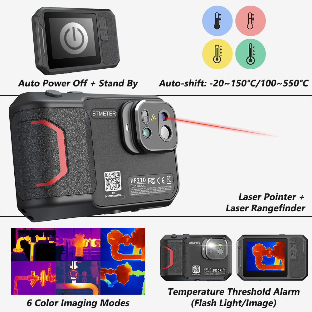 Industrial Infrared Laser - 256x192 Wärmebildkamera, tragbarer Infrarot-Imager -20 ℃