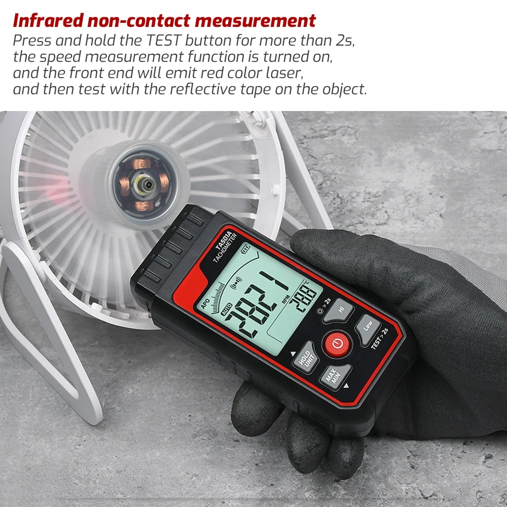 TA501A Laser-Drehzahlmesser bi – Industrial Laser Tachometer Bewertung und Preis