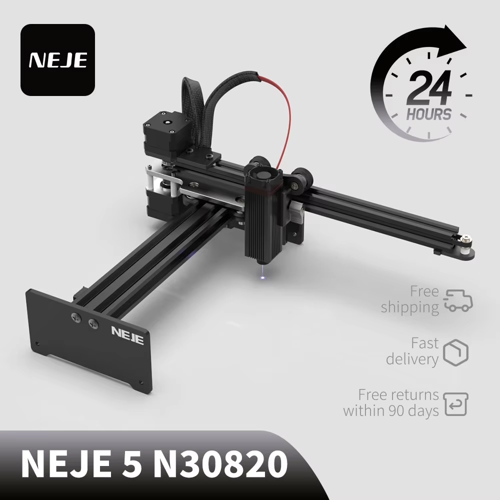 NEJE 5 N30820 40W Mini CNC Las – Industrial Laser Printing Machine Bewertung und Preis