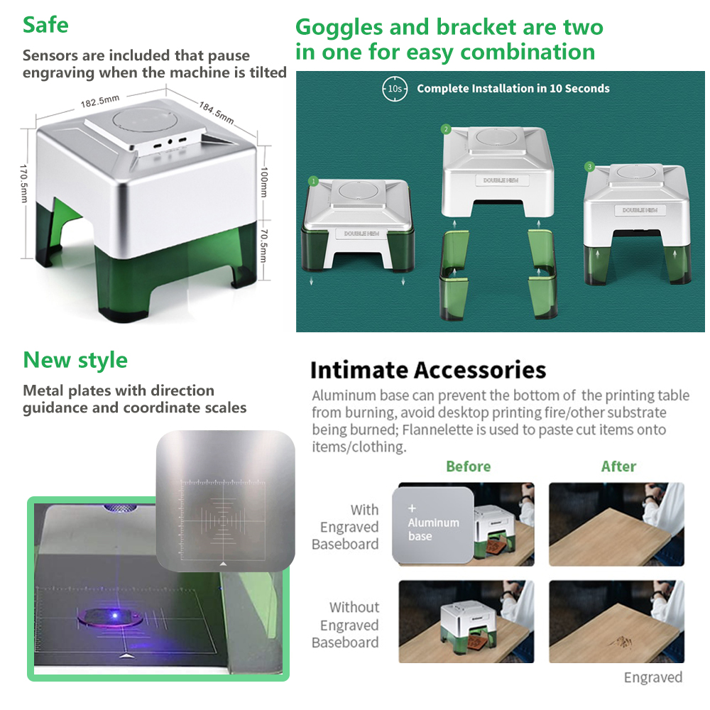 3W Mini-Lasergraviergerät, tra – Industrial Laser Printing Machine Bewertung und Preis